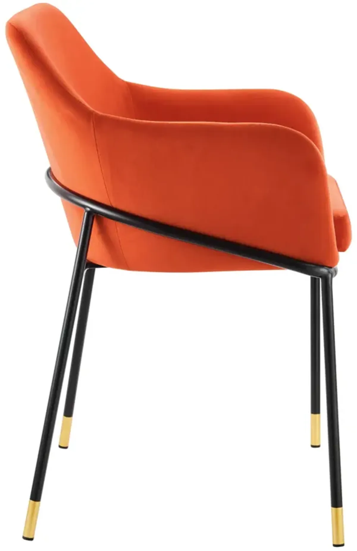 Jovi Performance Velvet Dining Armchair-Benzara