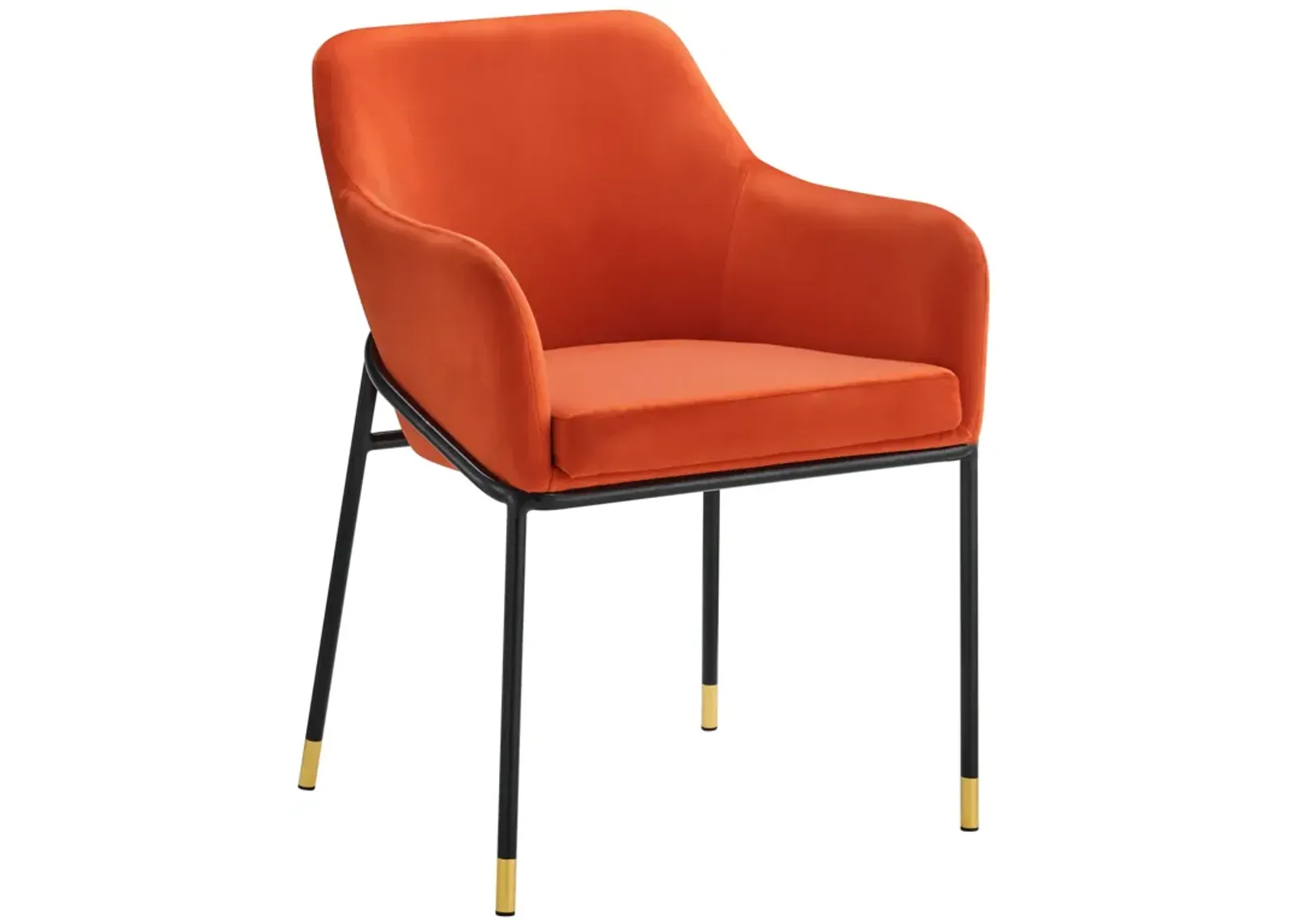 Jovi Performance Velvet Dining Armchair-Benzara