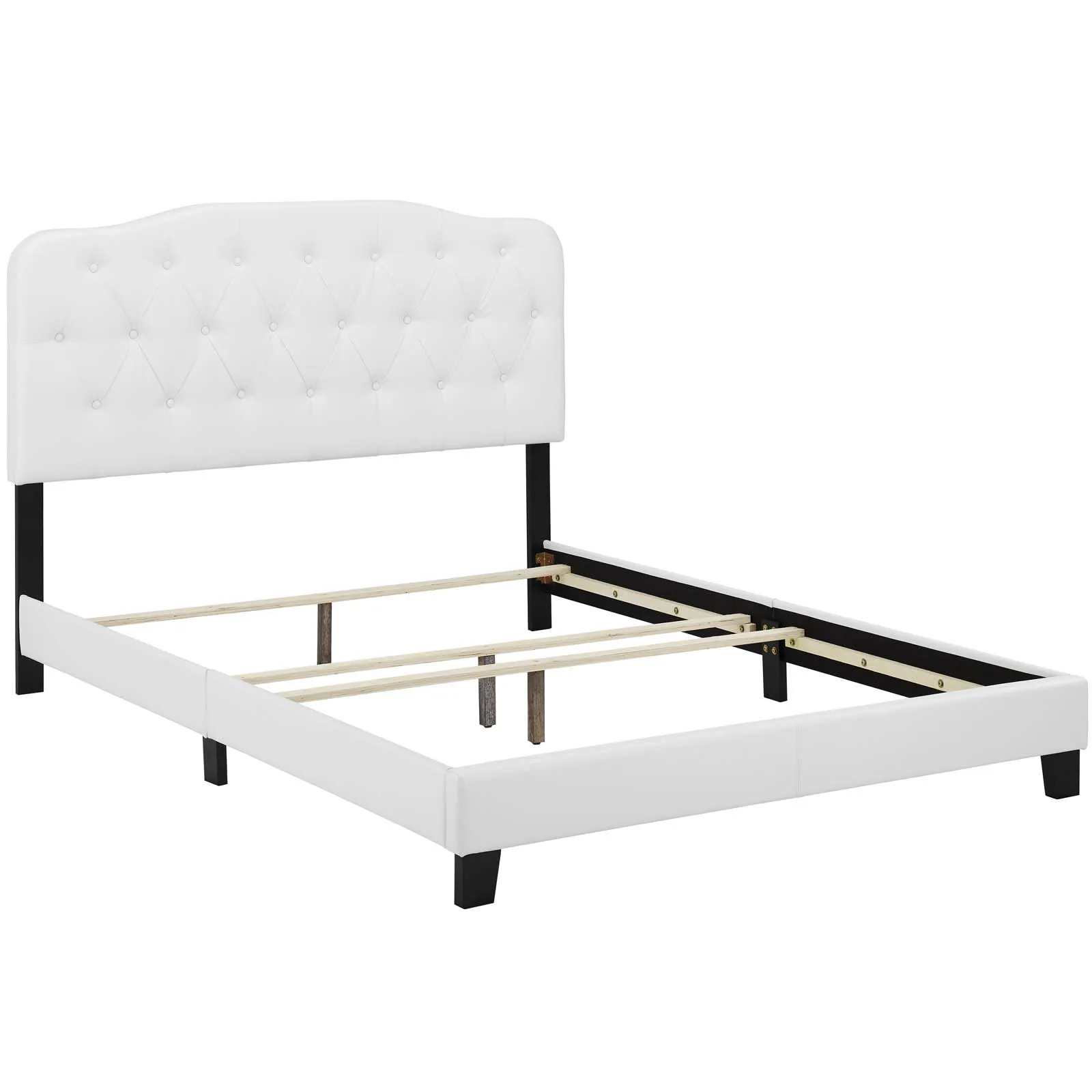 Modway - Amelia Queen Faux Leather Bed White