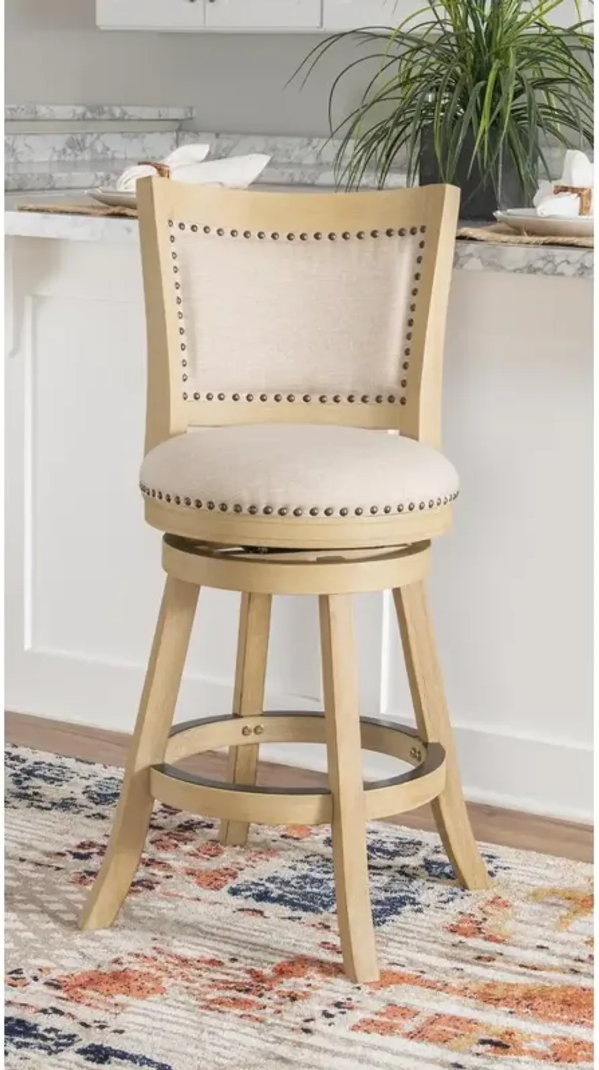 Linon Tift Gray Counter Stool