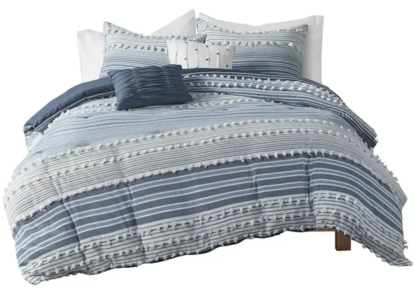 Gracie Mills Hector Pure Bliss Cotton Comforter Ensemble - Twin XL