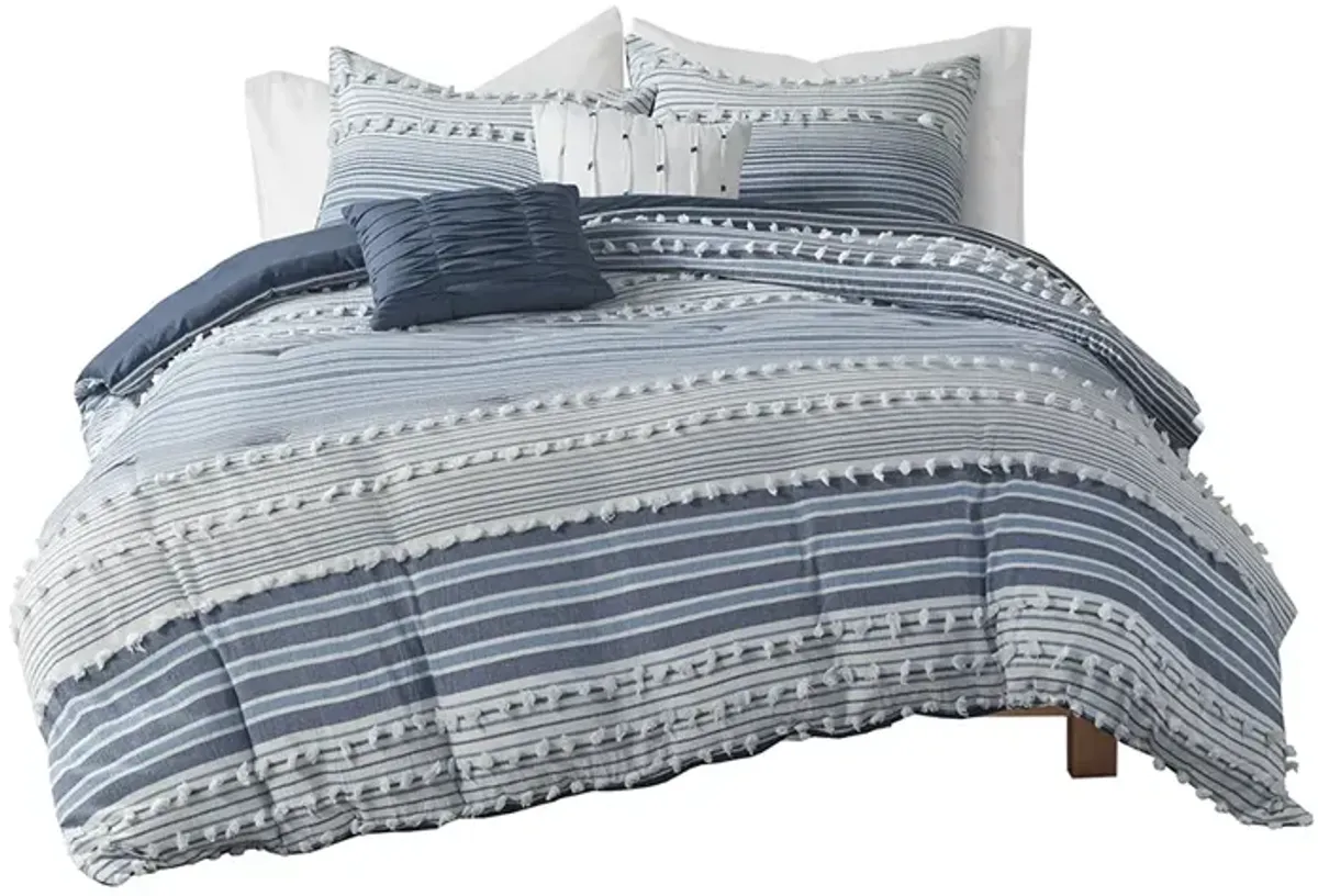 Gracie Mills Hector Pure Bliss Cotton Comforter Ensemble - Twin XL