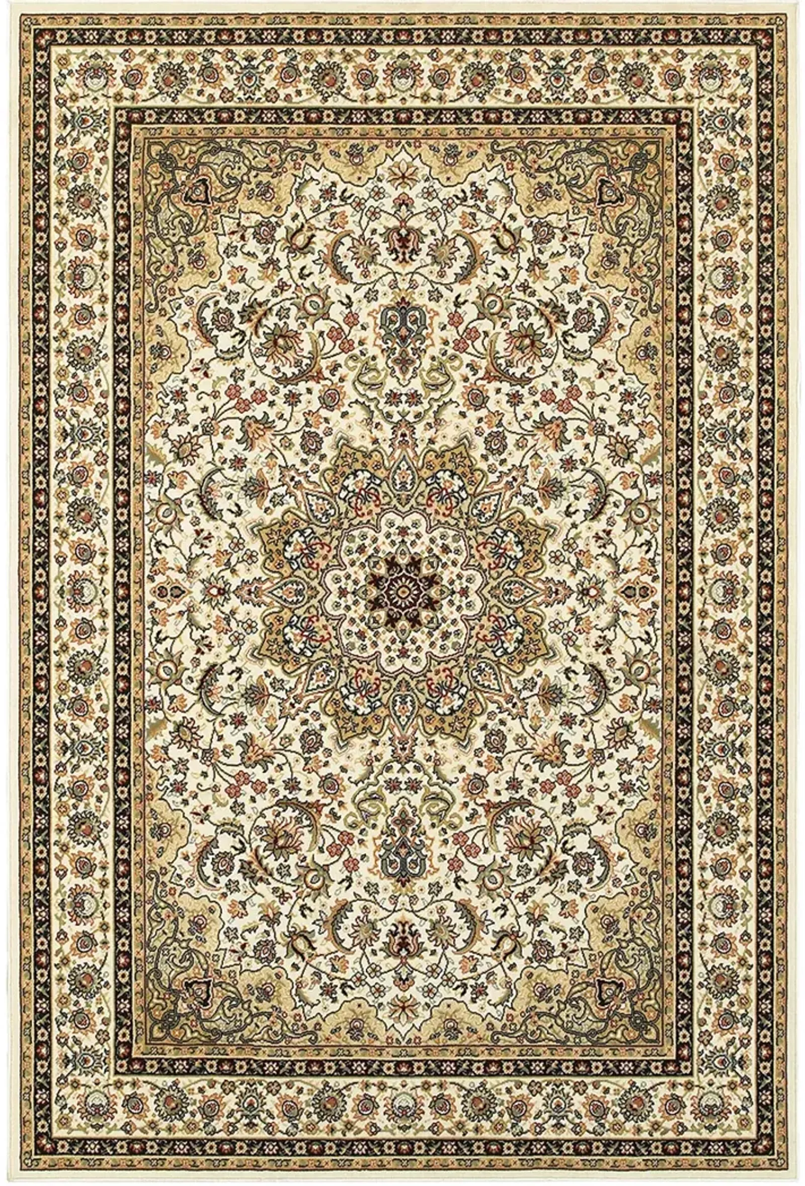 Kashan 9'10" x 12'10" Ivory Rug