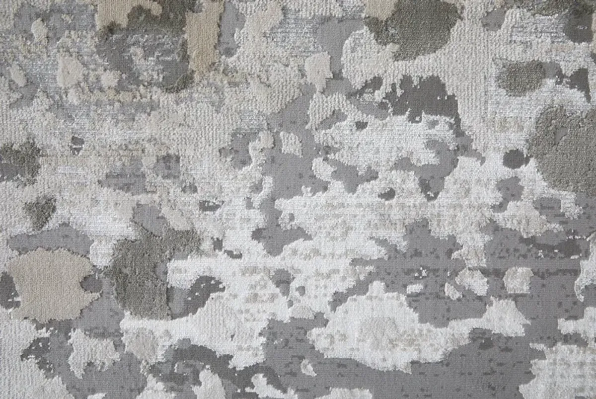 Micah 3336F Silver/Gray/White 3'11" X 6' Rug
