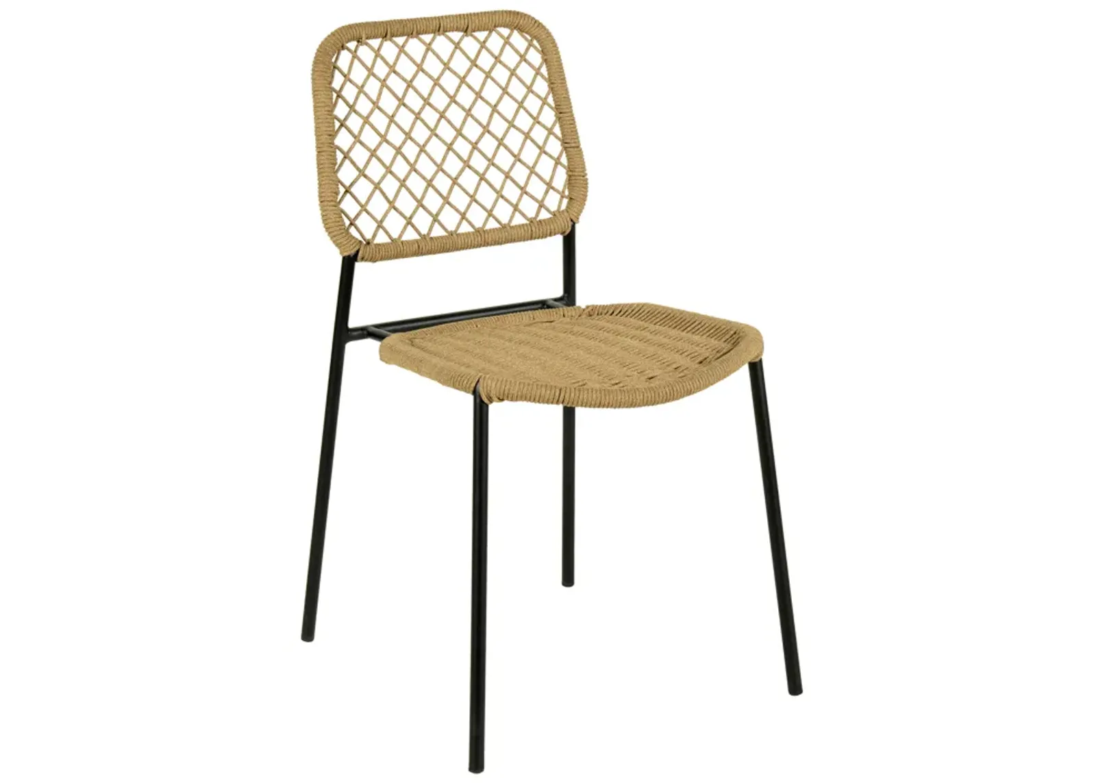 Lucy Natural Dyed Cord Outdoor Dining Chair