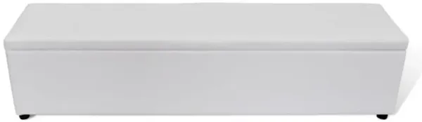 White Storage Bench Large Size