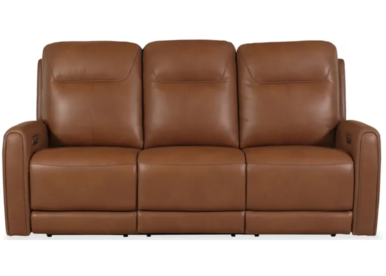 Tryanny Triple Power Leather Reclining Sofa