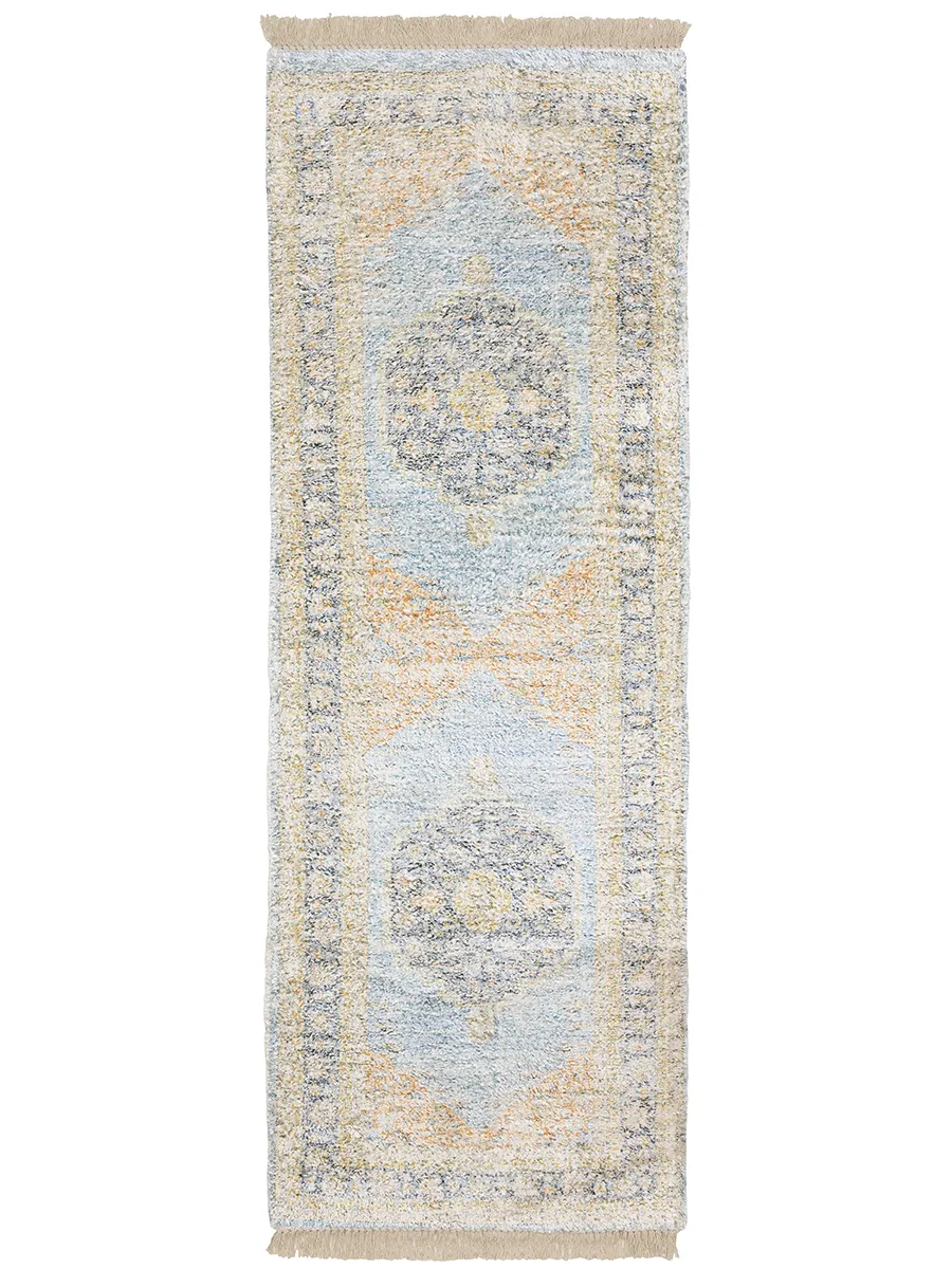 Malabar 2'6" x 8' Blue Rug