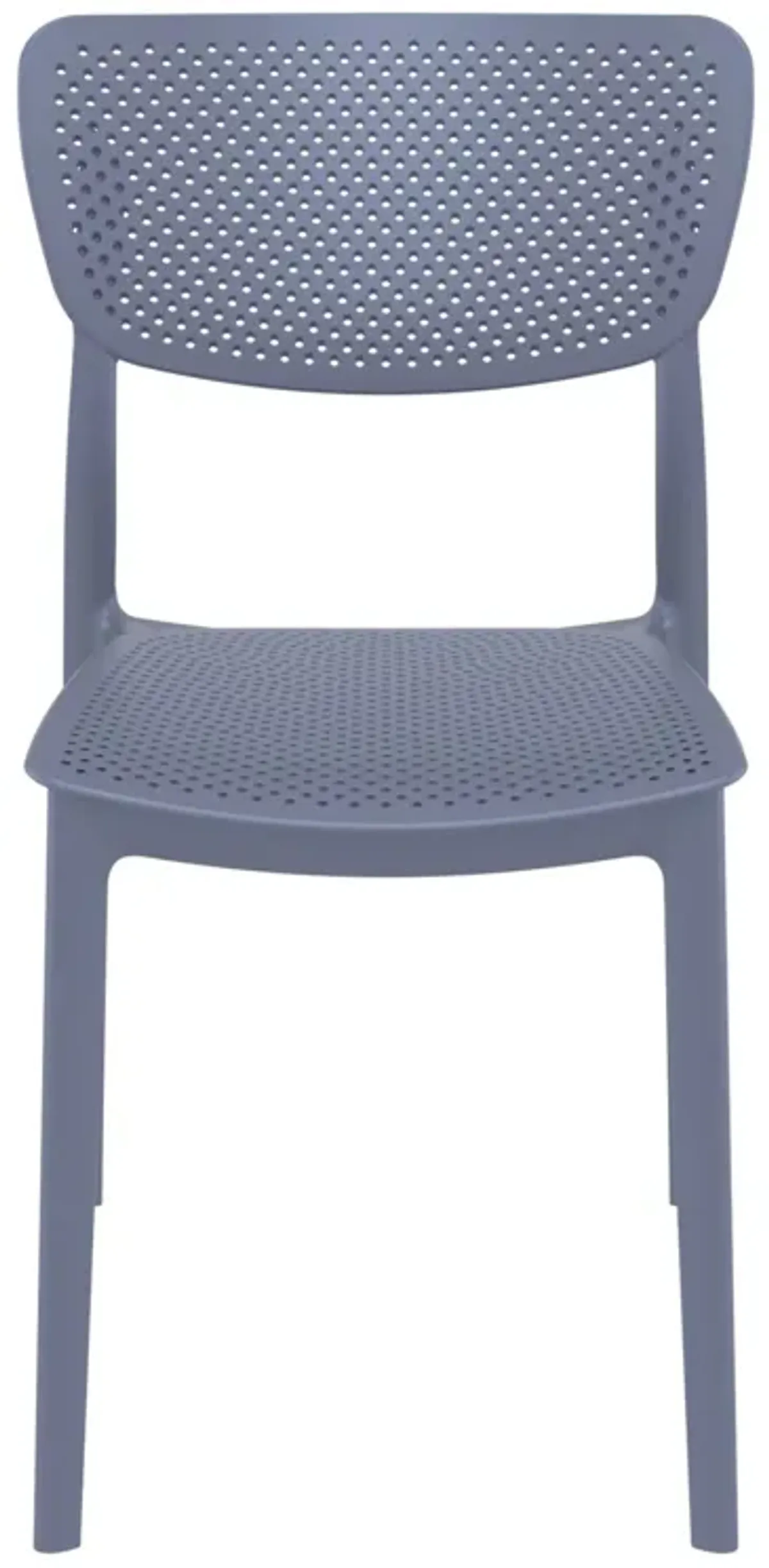 33" Taupe Brown Stackable Patio Dining Chair