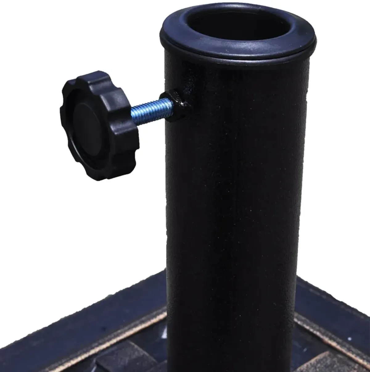 17.5 Inch Heavy Duty Square Umbrella Base Stand of 30 lbs for Outdoor