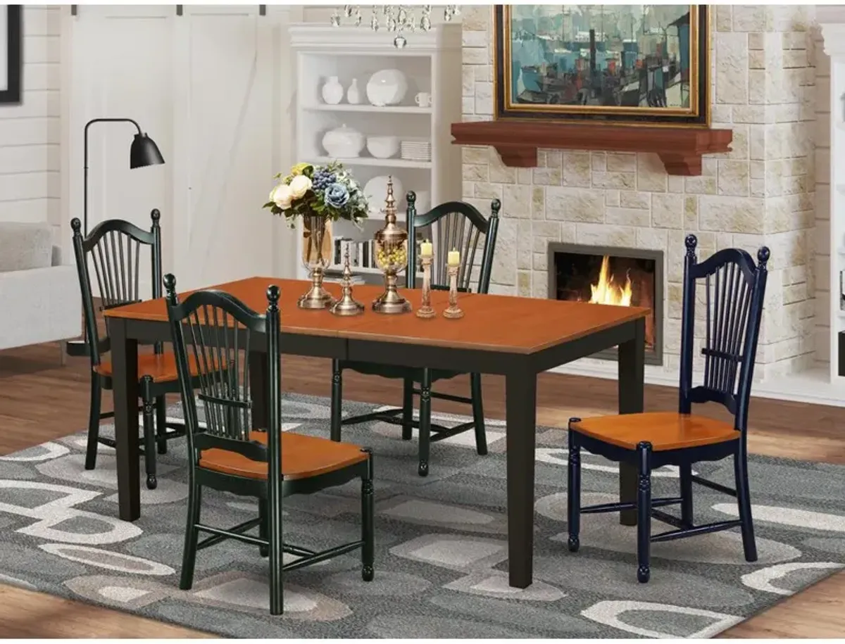 Dining Room Set Black & Cherry