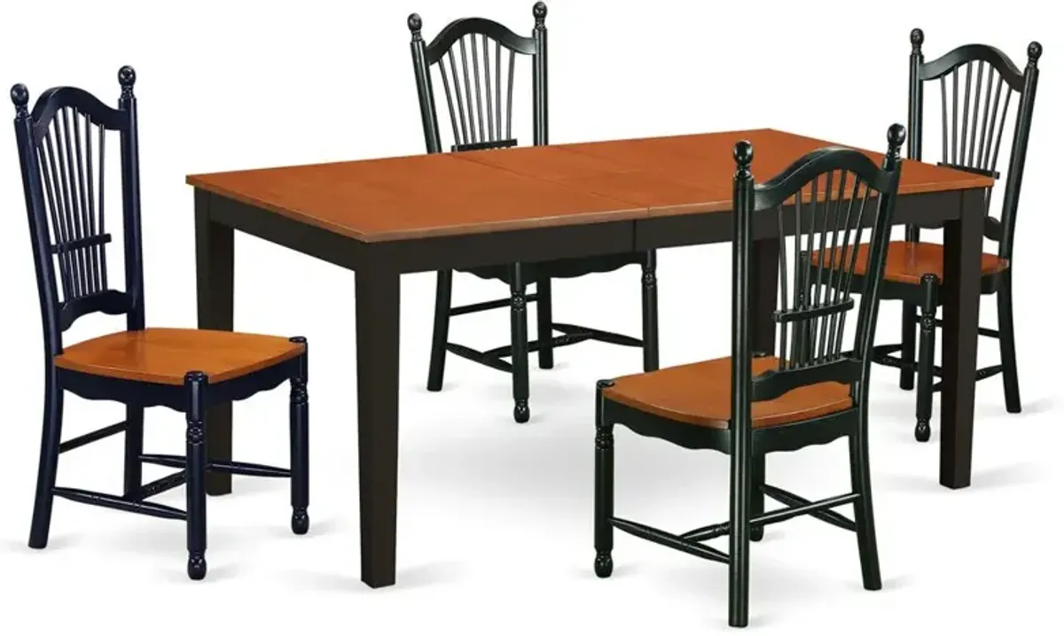 Dining Room Set Black & Cherry