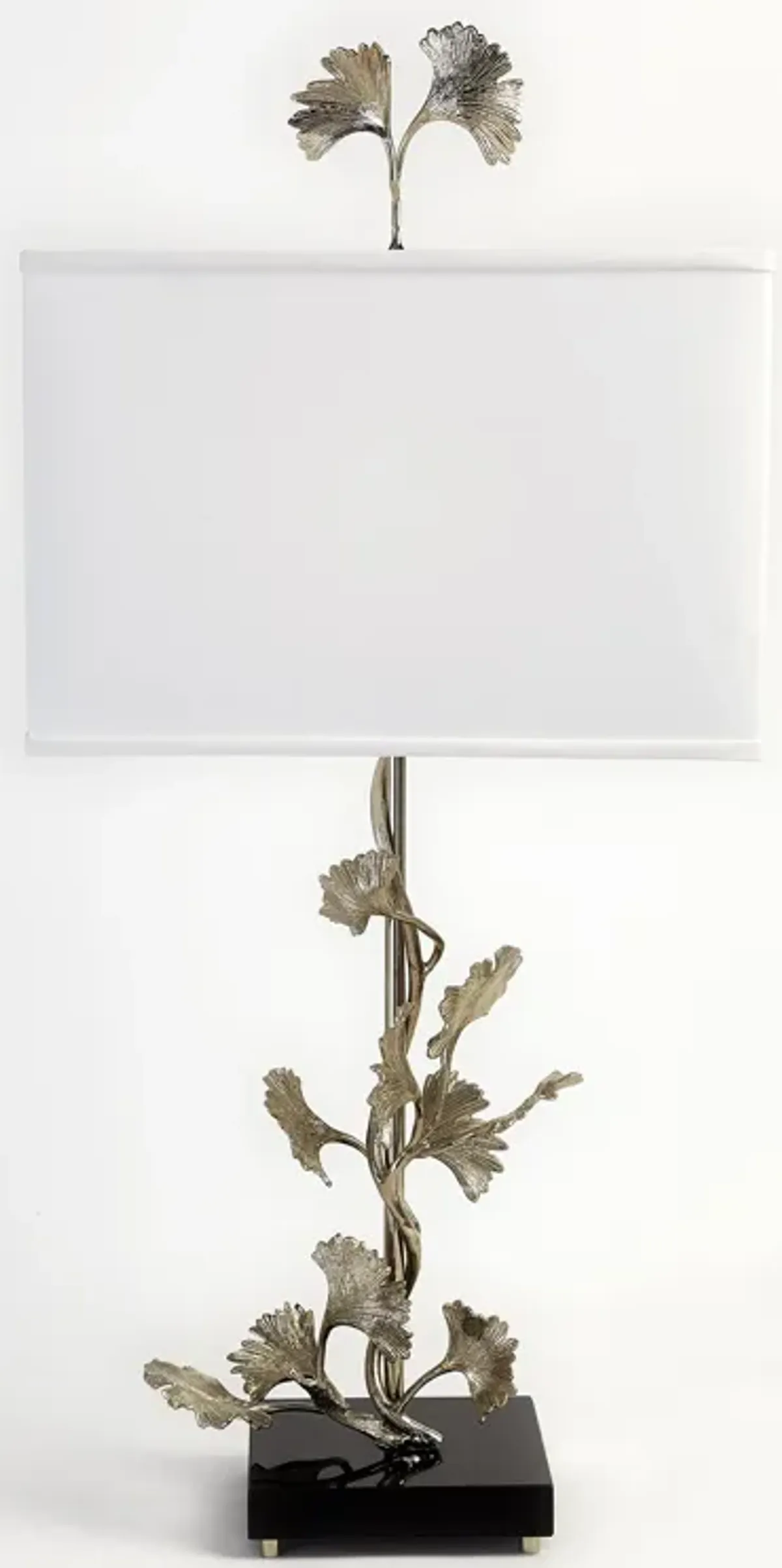 Ginkgo Silver Table Lamp