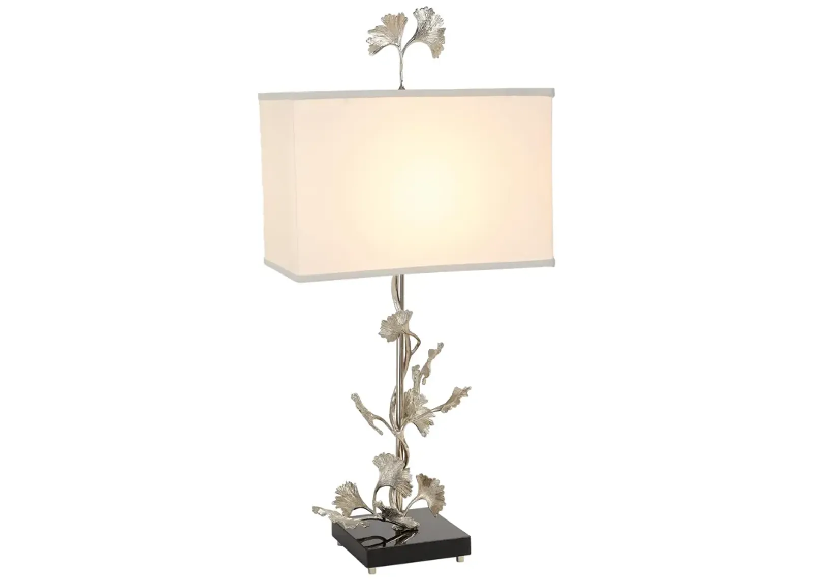 Ginkgo Silver Table Lamp