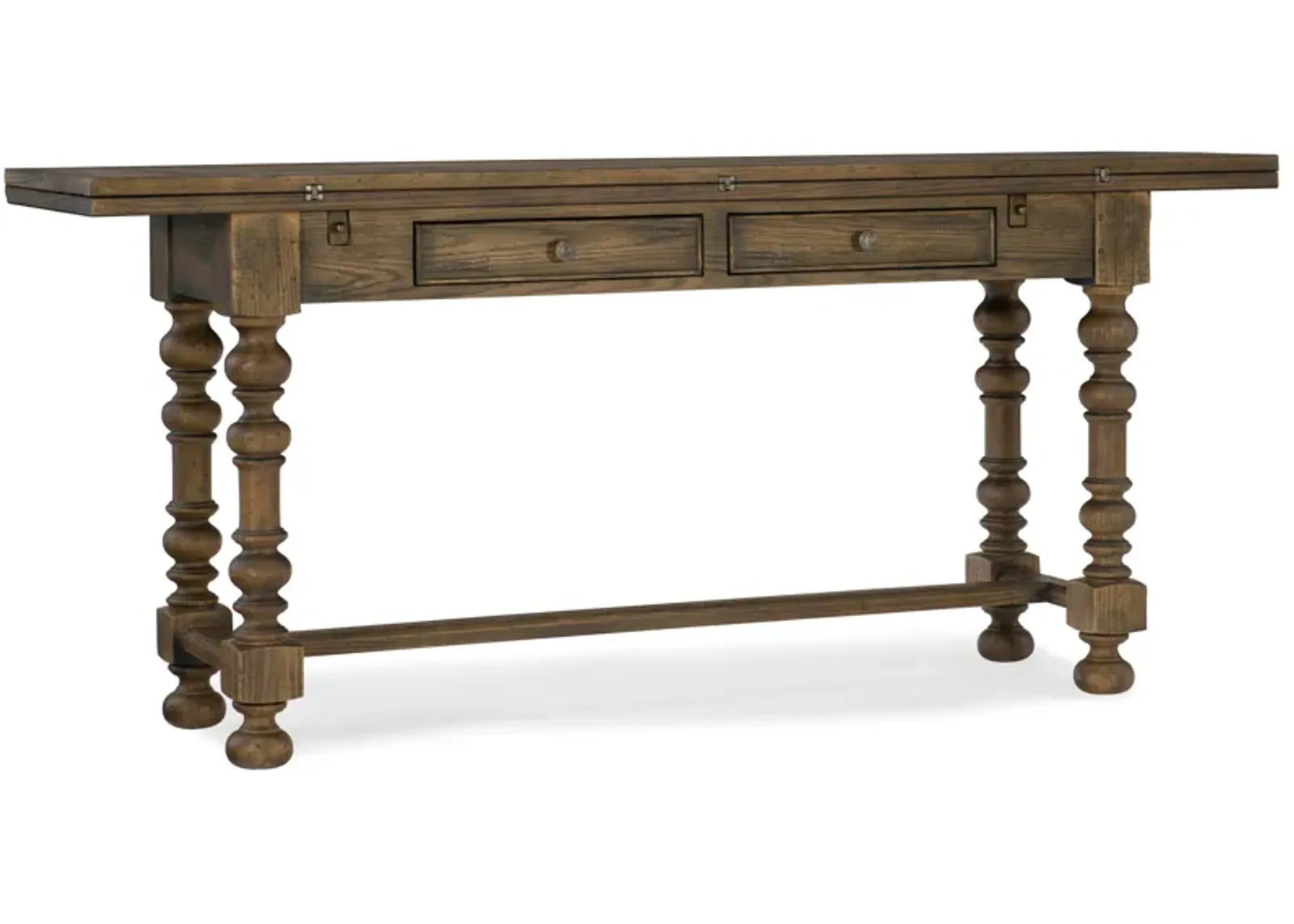 Bluewind Flip-top Console Table in Dark Wood