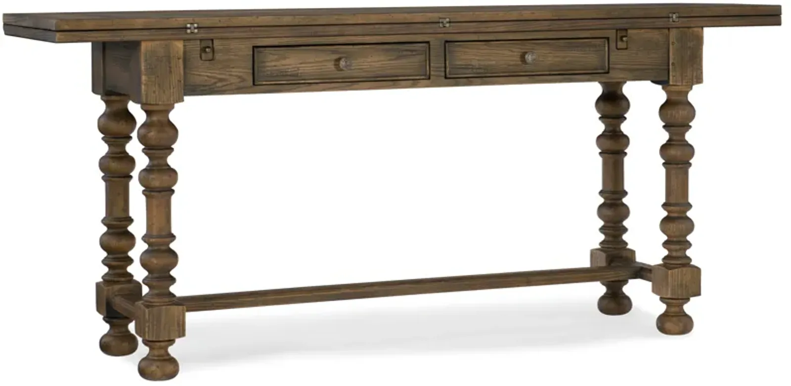 Bluewind Flip-top Console Table in Dark Wood