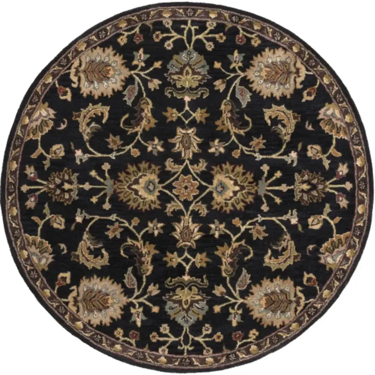 Middleton AWMD-1000 3'6' Round Black Rug