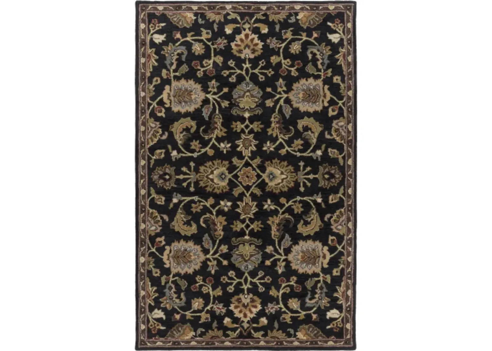 Middleton AWMD-1000 3'6' Round Black Rug