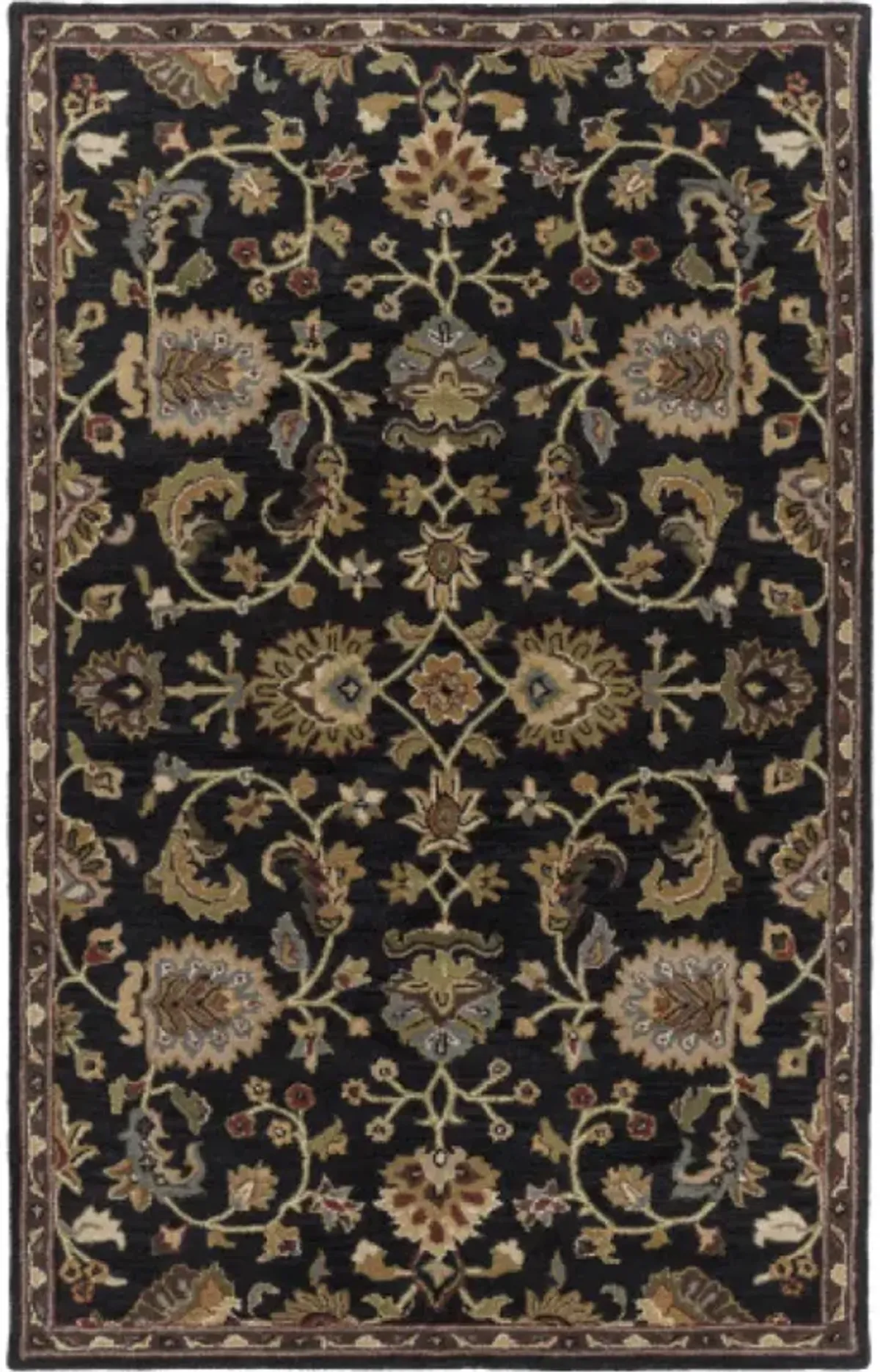 Middleton AWMD-1000 3'6' Round Black Rug