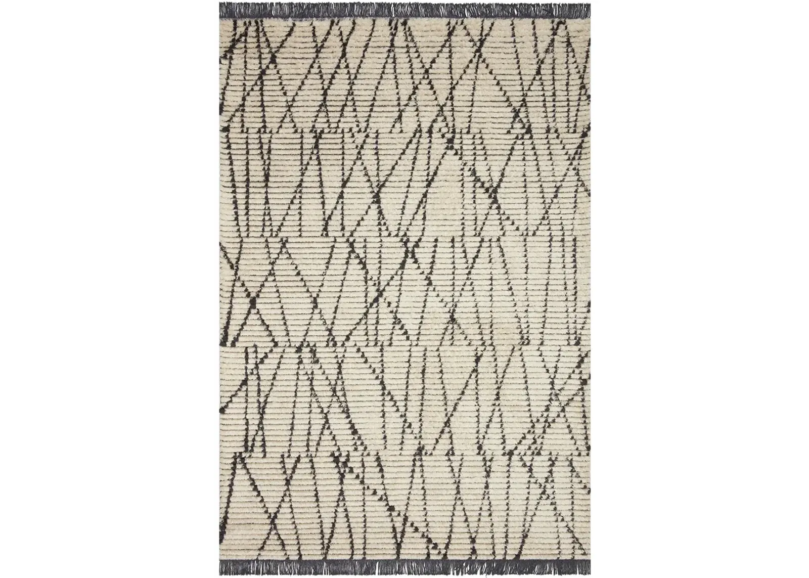 Alice Cream/Charcoal 9'2" x 13' Rug