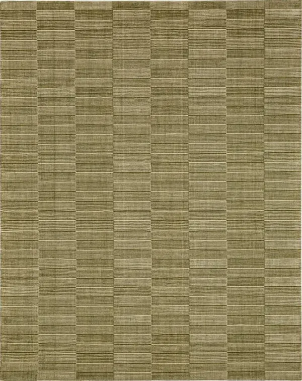Bobby Berk Broken Stripe Broken Stripe Moss 2' X 8' Rug