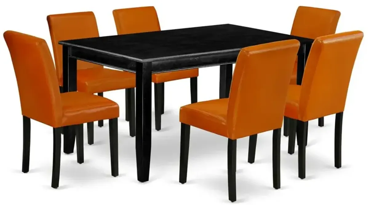 Dining Room Set Black, DUAB7-BLK-61