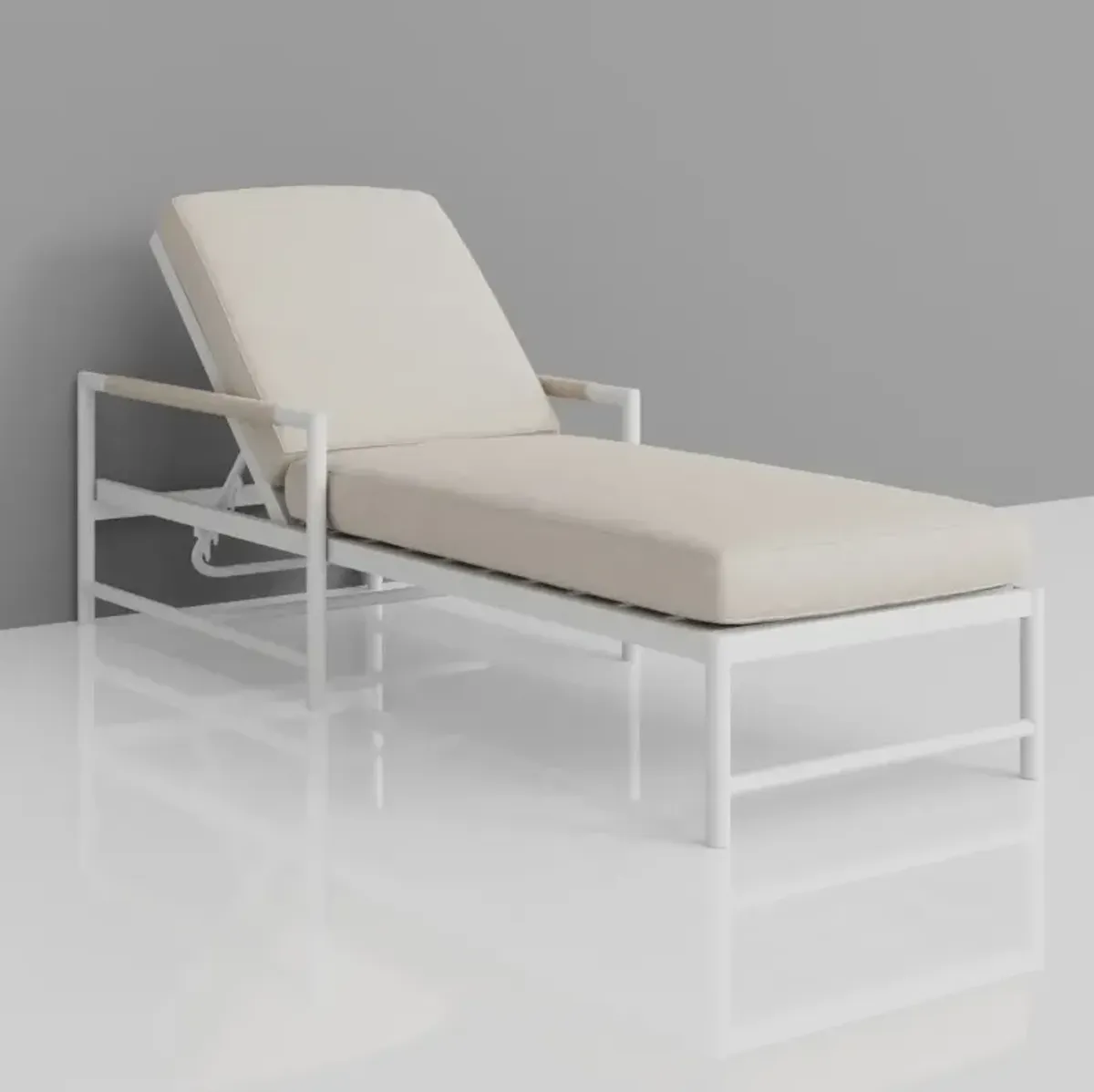 Sabbia Chaise in Echo Ash, No Welt