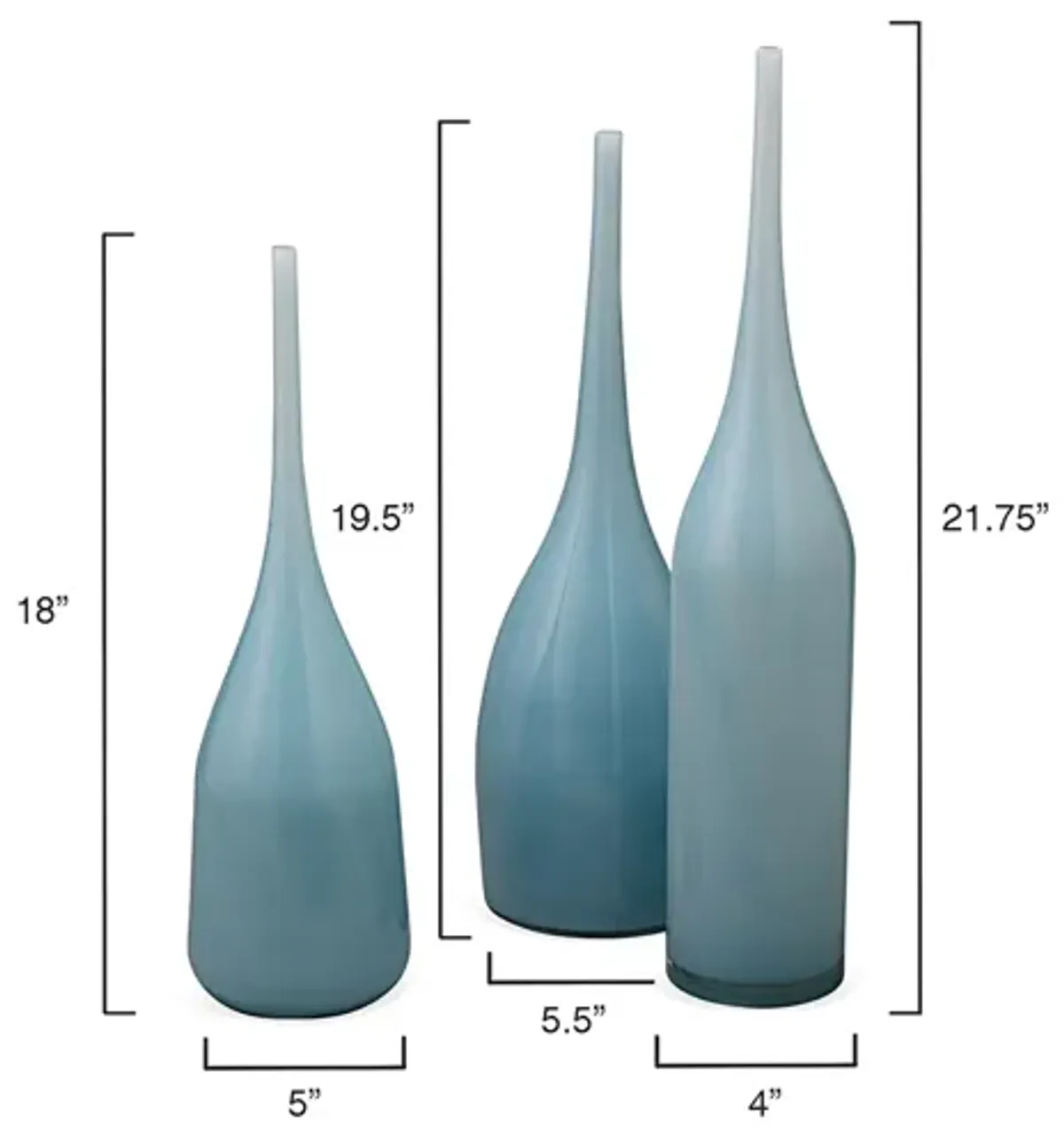 Pixie Decorative Vases Set of 3