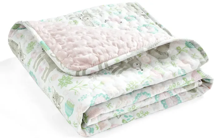 Pixie Fox Organic Cotton Quilt Multi Single 36x50