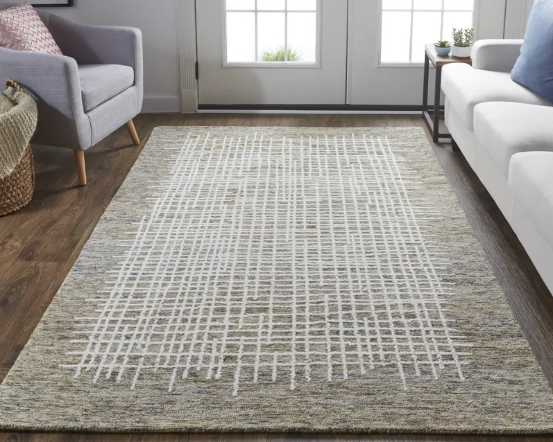 Maddox 8630F Tan/Brown 5' x 8' Rug