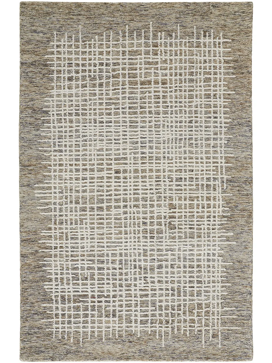 Maddox 8630F Tan/Brown 5' x 8' Rug