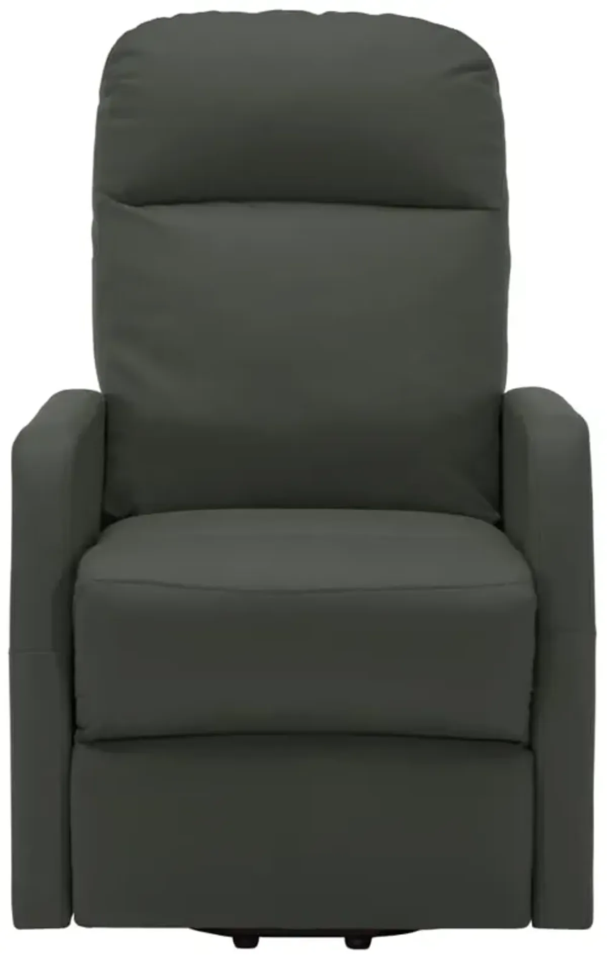 Power Lift Massage Recliner Anthracite Faux Leather