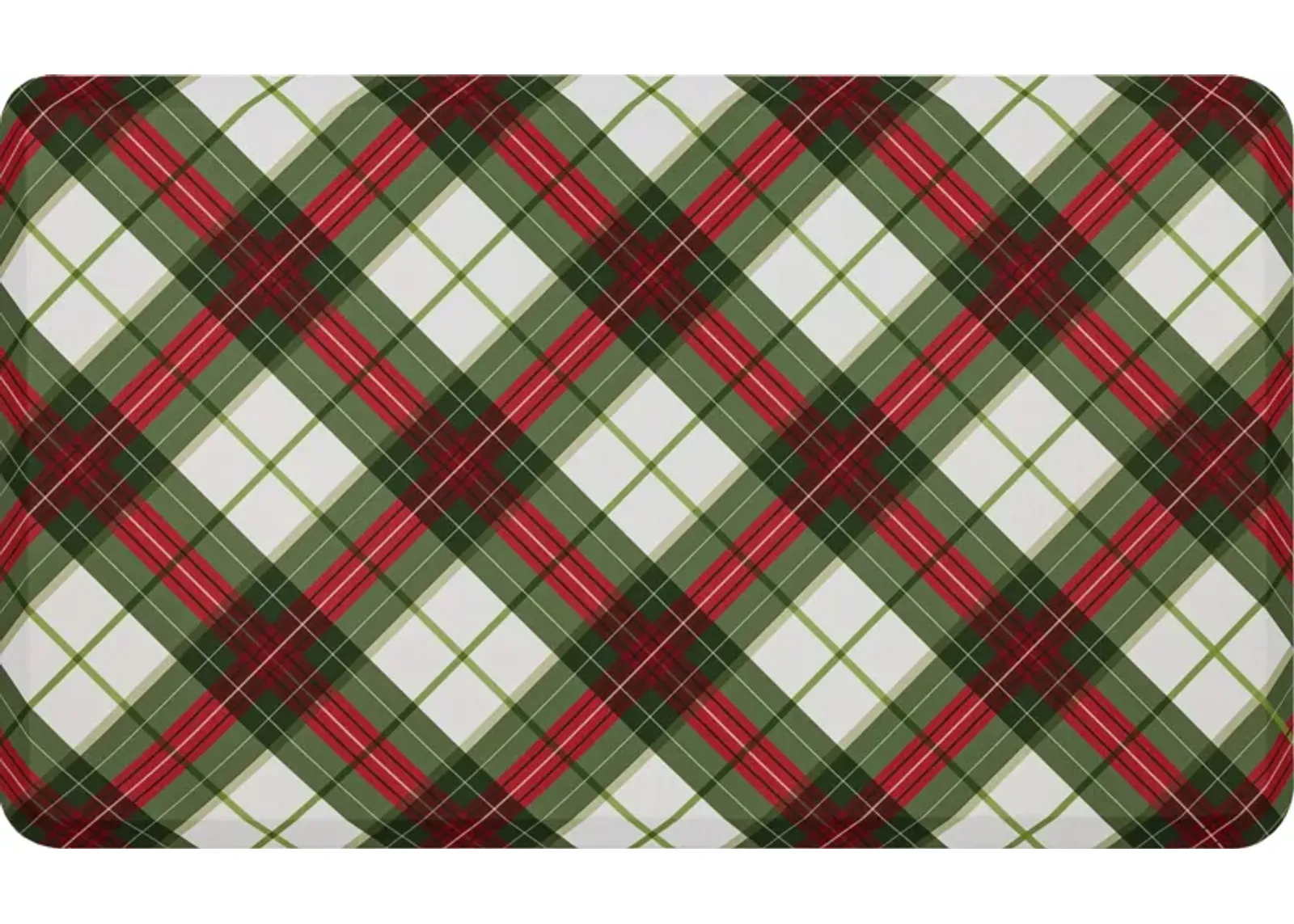 Tis The Season Plaid Multi 1' 8" x 3' 6" Door Mat