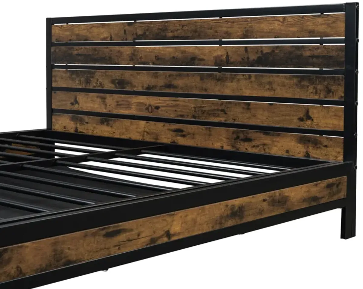 Merax Metal Platform Bed with Storage