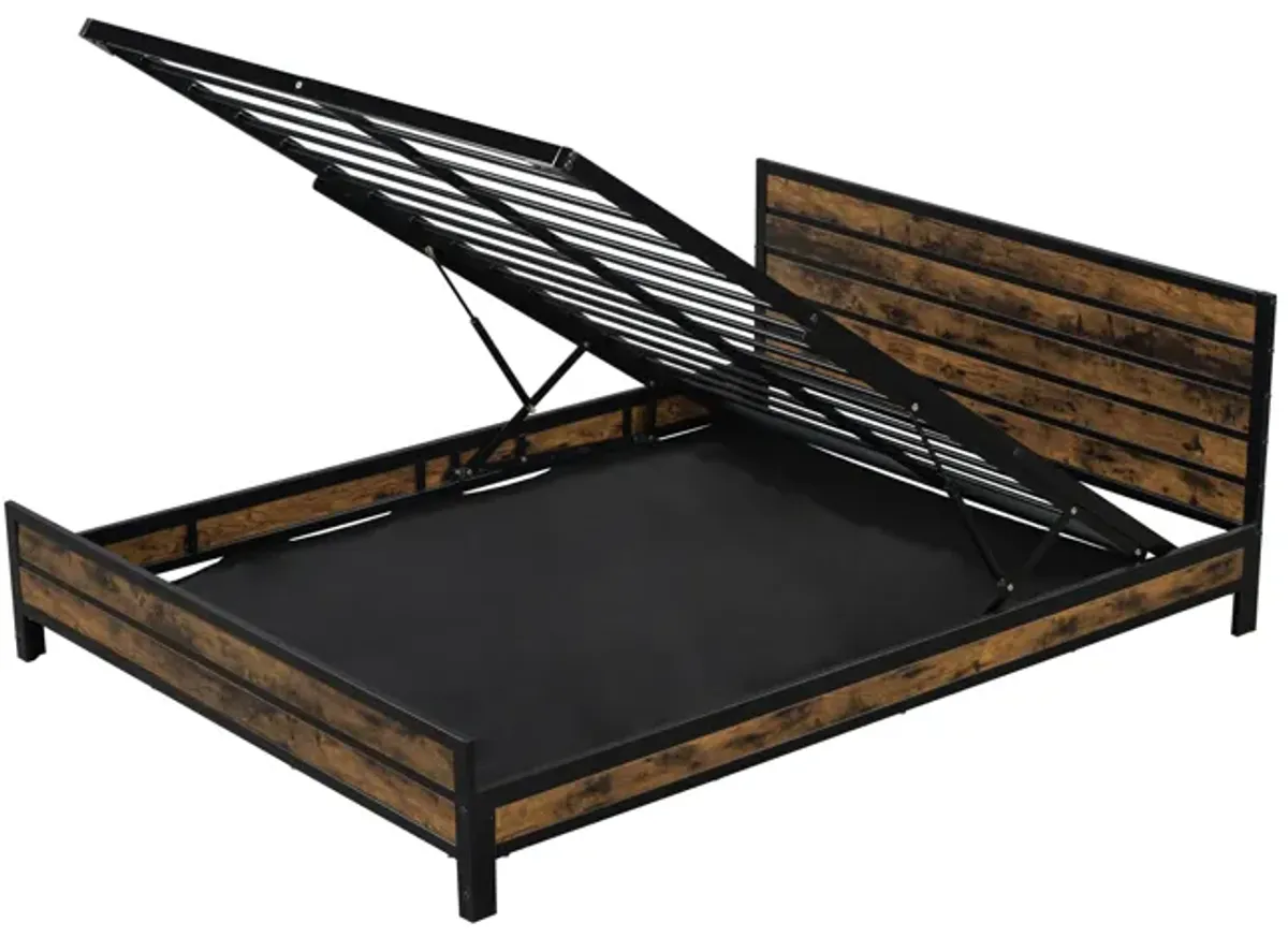 Merax Metal Platform Bed with Storage