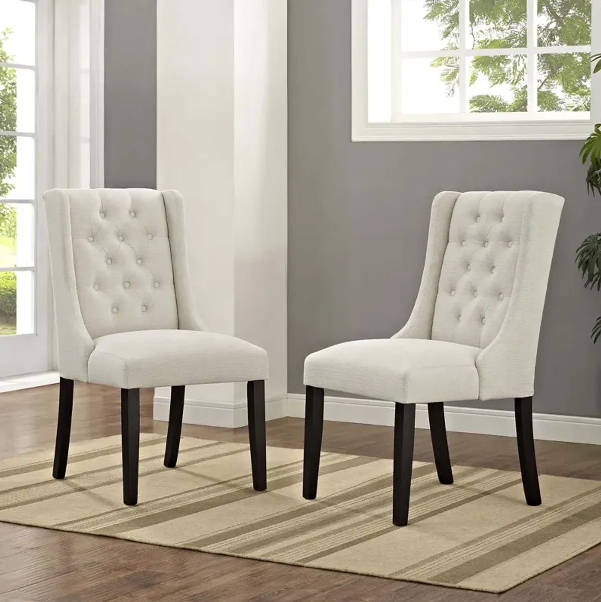 Baronet Dining Chair Fabric Set of 2