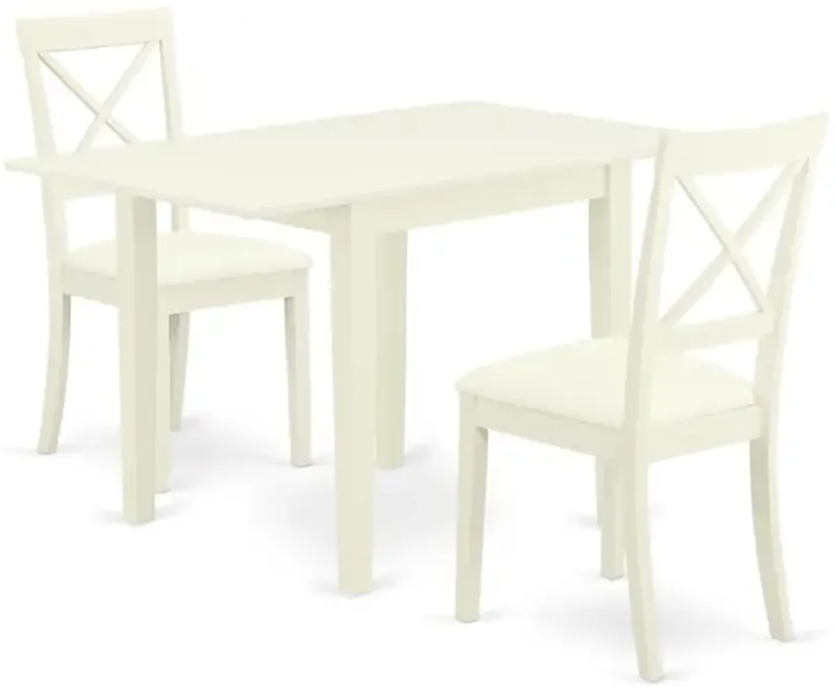 Dining Room Set Linen White, NDBO3-LWH-LC