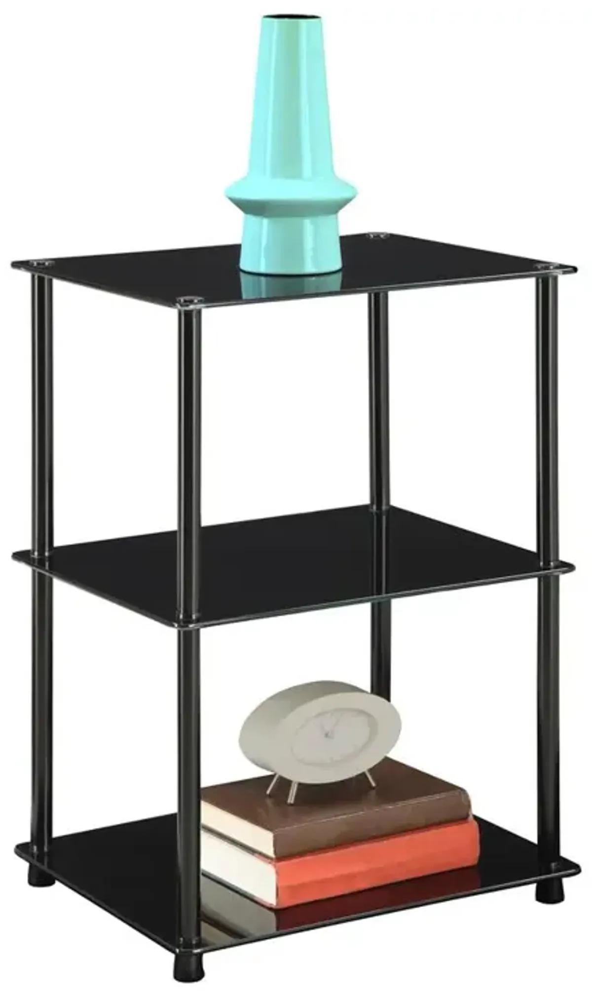 Convience Concept, Inc. Designs2Go Classic Glass 3 Tier Lamp / End Table