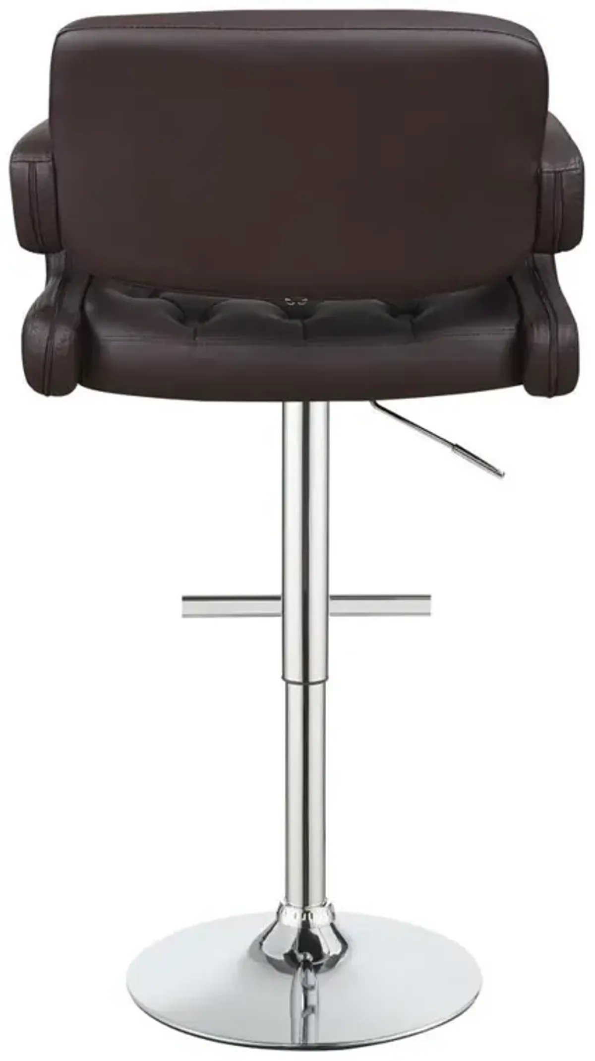 Brandi Adjustable Bar Stool Chrome and Brown