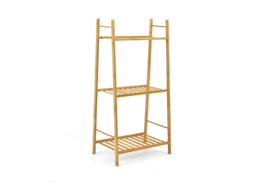 Hivvago 3 Tiers Vertical Bamboo Plant Stand