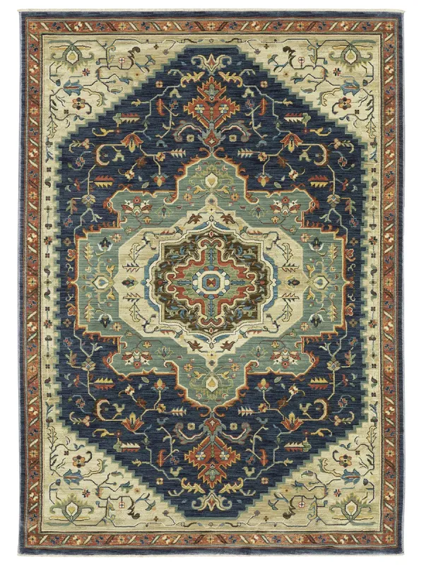 Francesca 2' x 3' Blue Rug