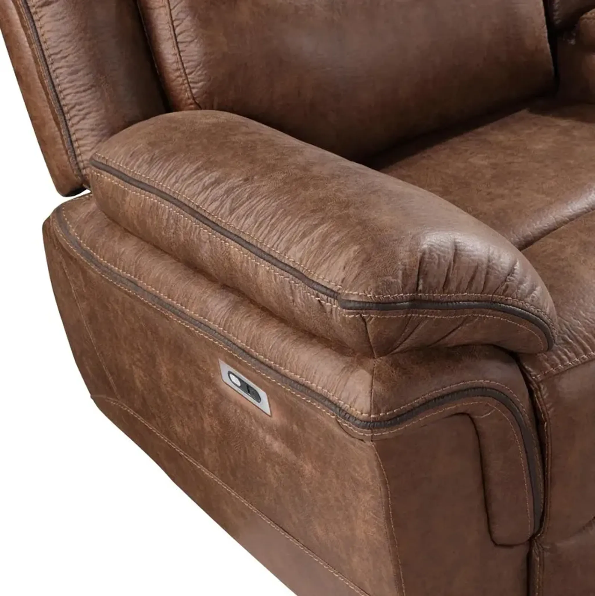 New Classic Furniture Ryland Glider Recliner Wpwr Fr Brown Mathis Home ...