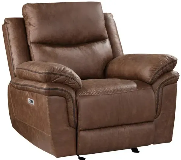 New Classic Furniture Ryland Glider Recliner W/Pwr Fr- Brown