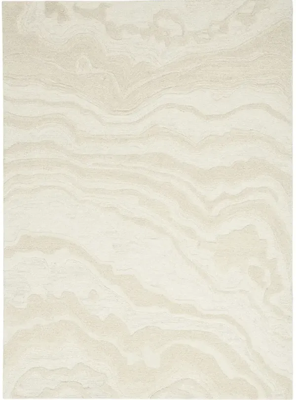 Graceful GRU01 Ivory 5'3" x 7'3" Rug
