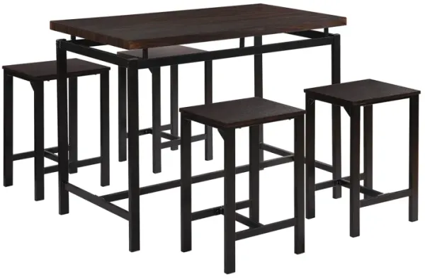 Merax Dining Table with 4 Chairs