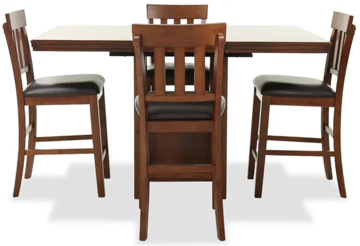 Ralene 5-Piece Counter Height Dining Set