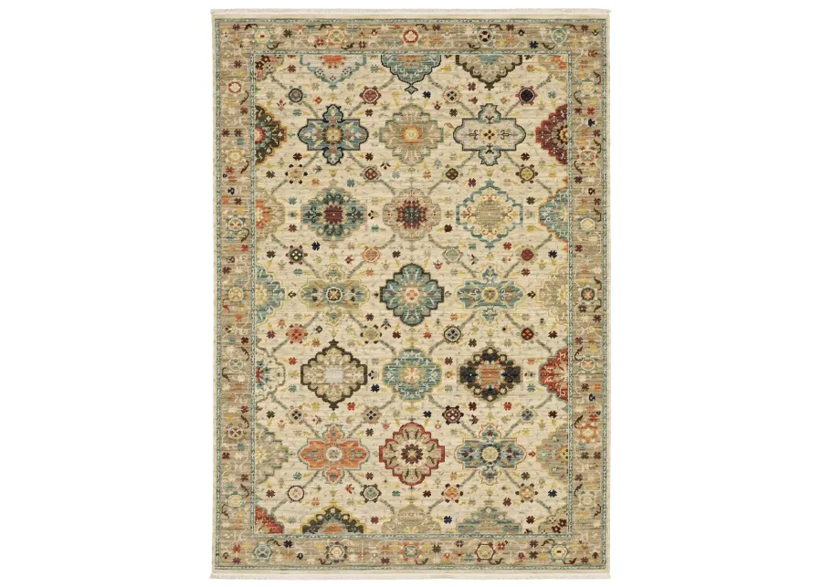 Lilihan 3'3" x 5' Beige Rug