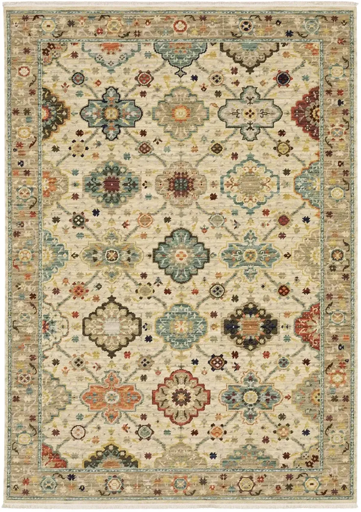 Lilihan 3'3" x 5' Beige Rug