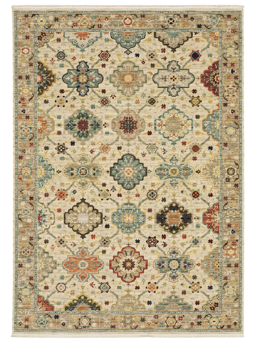 Lilihan 3'3" x 5' Beige Rug