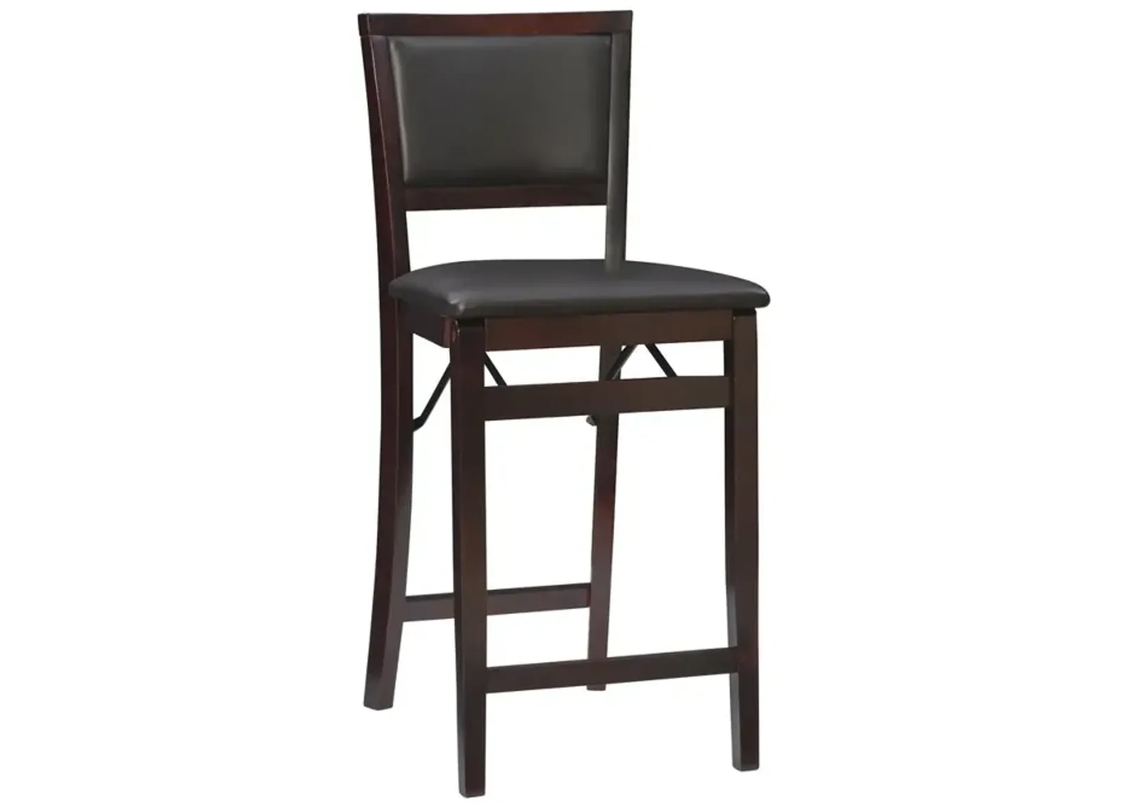 Linon Triena 24 In Pad Back Folding Counter Stool